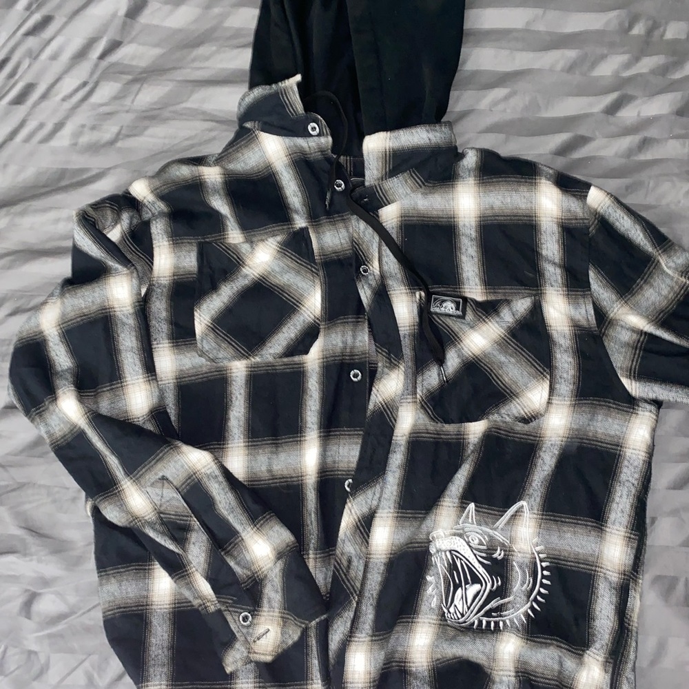 Hooded flannel
